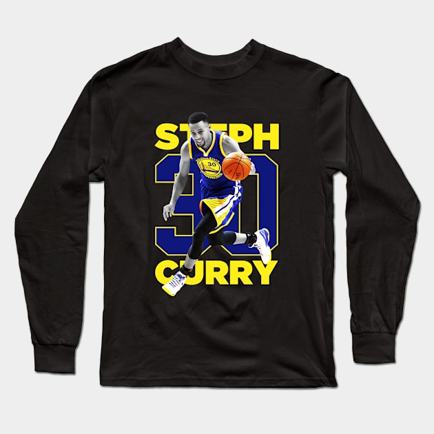 Steph Curry - Basketball 30 Long Sleeve T-Shirt by Pittih